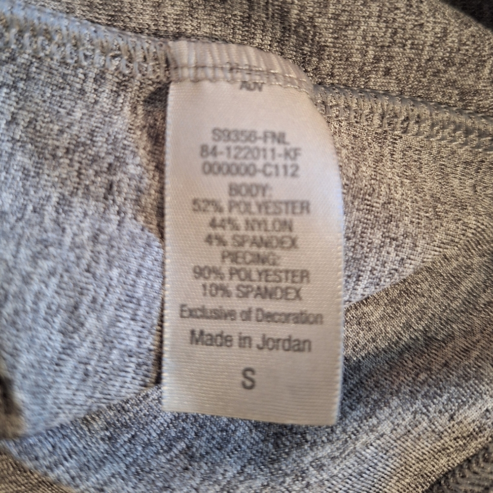 Champion Heather Gray and Black Performance Long Sleeve Top Small *D3 - Picture 4 of 5